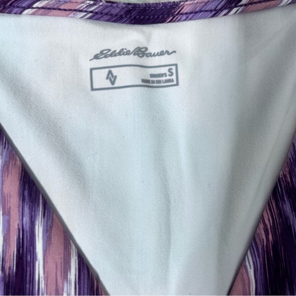 NWT Eddie Bauer Purple and Pink Ikat Aster Crossover Dress Outdoors Size Small - Picture 3 of 11